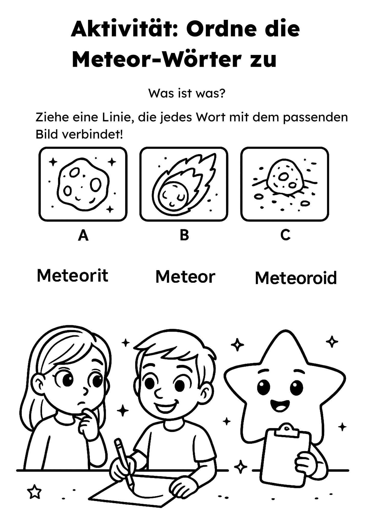 Emma und Leo entdecken das Weltall