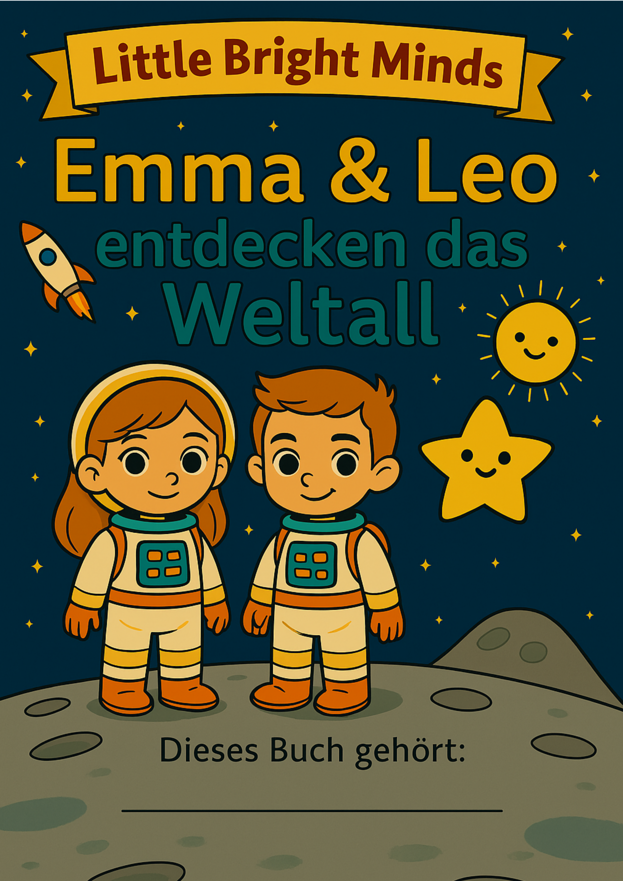 Emma und Leo Weltall entdecken: Ein aufregendes Abenteuer für junge Entdecker - Little Bright Minds
