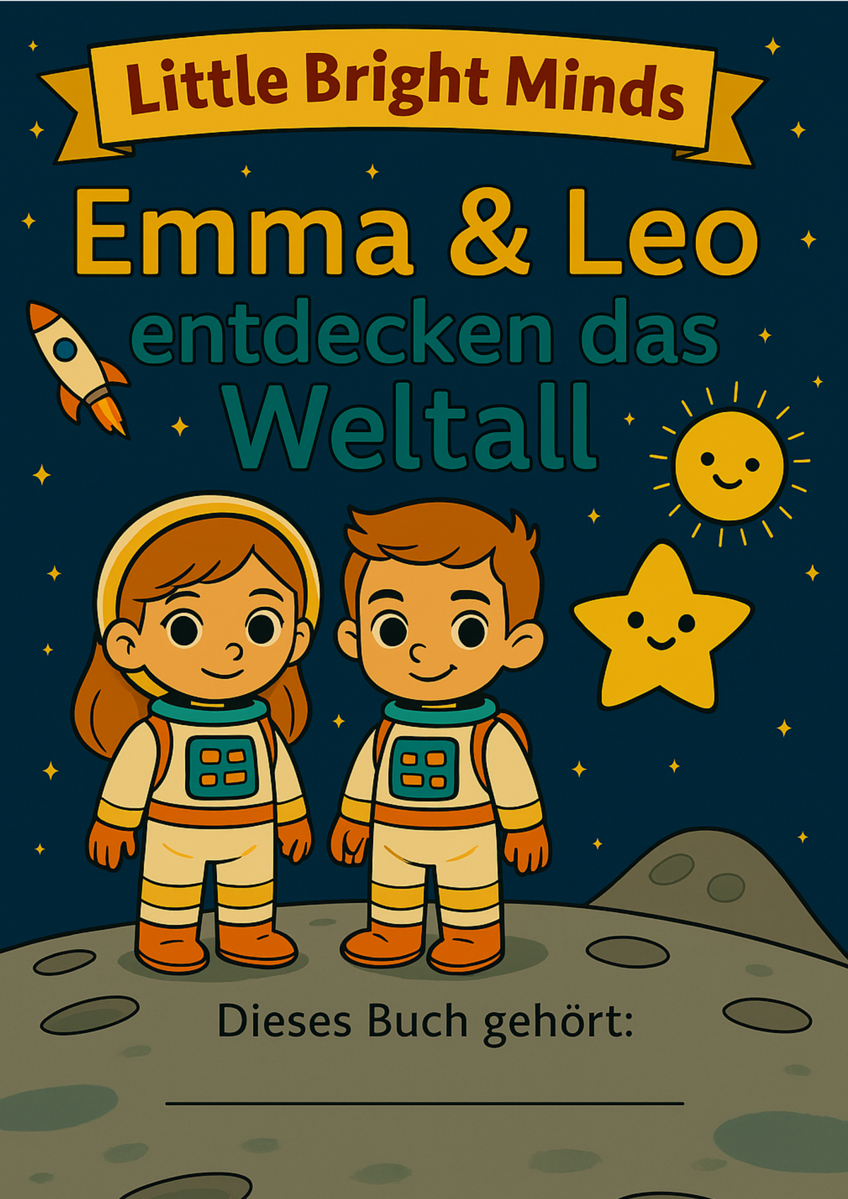 Emma und Leo Weltall entdecken: Ein aufregendes Abenteuer für junge Entdecker - Little Bright Minds